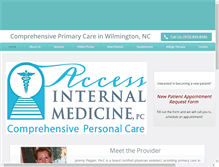 Tablet Screenshot of accessinternalmedicine.com
